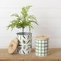 Canisters - Ferns And Stripes