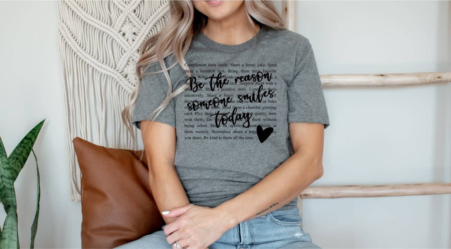 GRAPHIC TEE: Christian Be The Reason Someone Smiles Graphic Tee