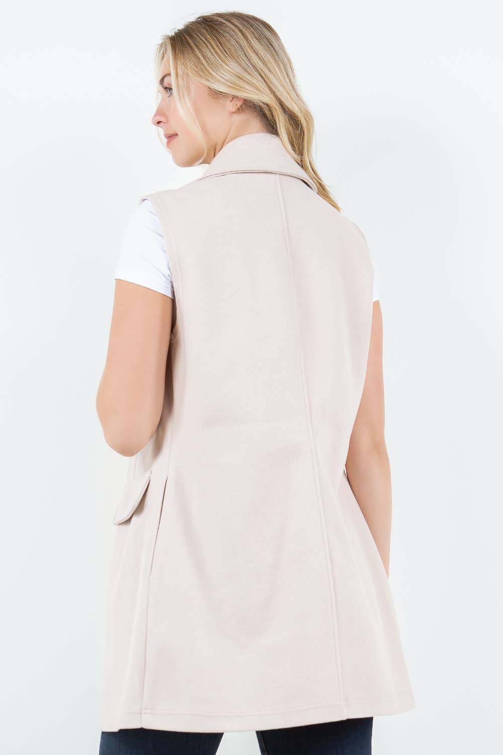 VEST: Women's Sleeveless Woolen Vest Jacket