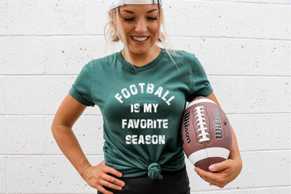 SWEATSHIRT: Gameday Football Favorite Season Black Graphic Sweatshirt