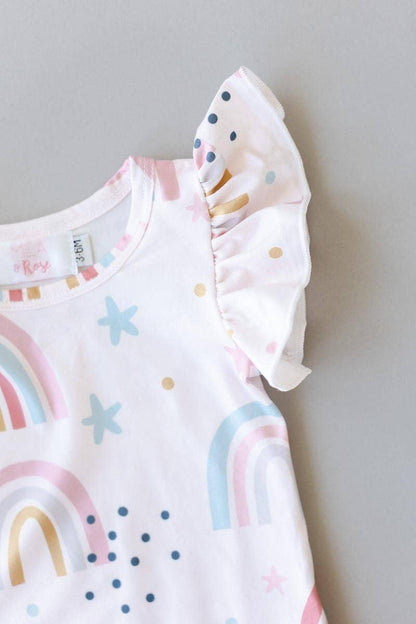 Over the Rainbow Flutter Bodysuit