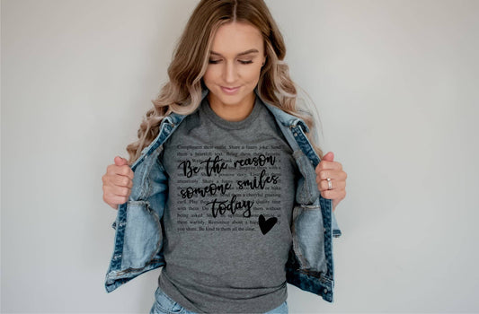 GRAPHIC TEE: Christian Be The Reason Someone Smiles Graphic Tee