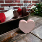 HOME: Sign Primitive/Rustic MINI Wood Valentine’s Day Hearts - set of 3