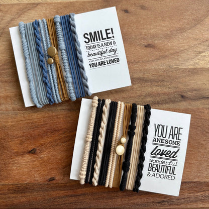 ACCESSORIES: Boho Hair Ties | Blue Charm