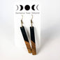 Black Boho Earrings | Bohemian Earrings | Wood & Resin