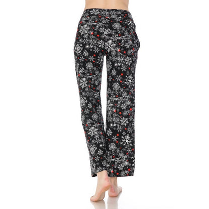 BASICS: Buttery Soft Print Pajama Pants with Drawstring