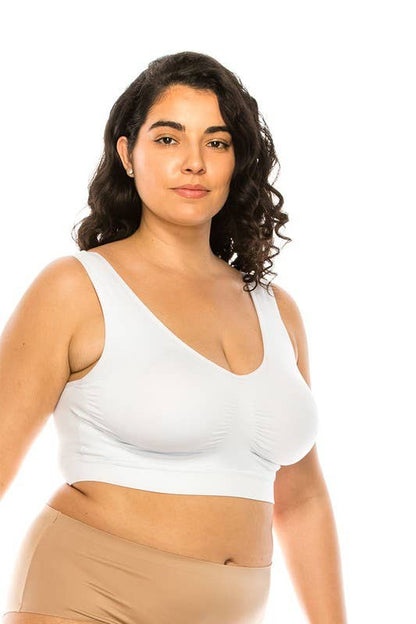 BASICS: Comfortable  Microfiber Fabric Seamless bra