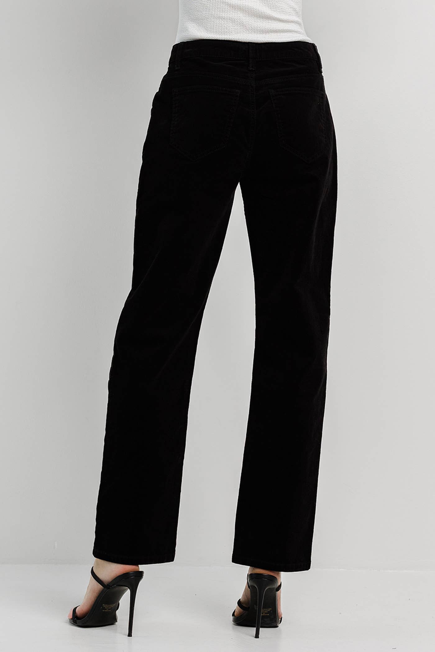 MUST HAVE BOTTOMS: Black Corduroy Straight Pants