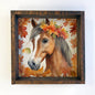 HOME: Fall Farm Animals Baby Horse - Cute Baby Animal Canvas Art