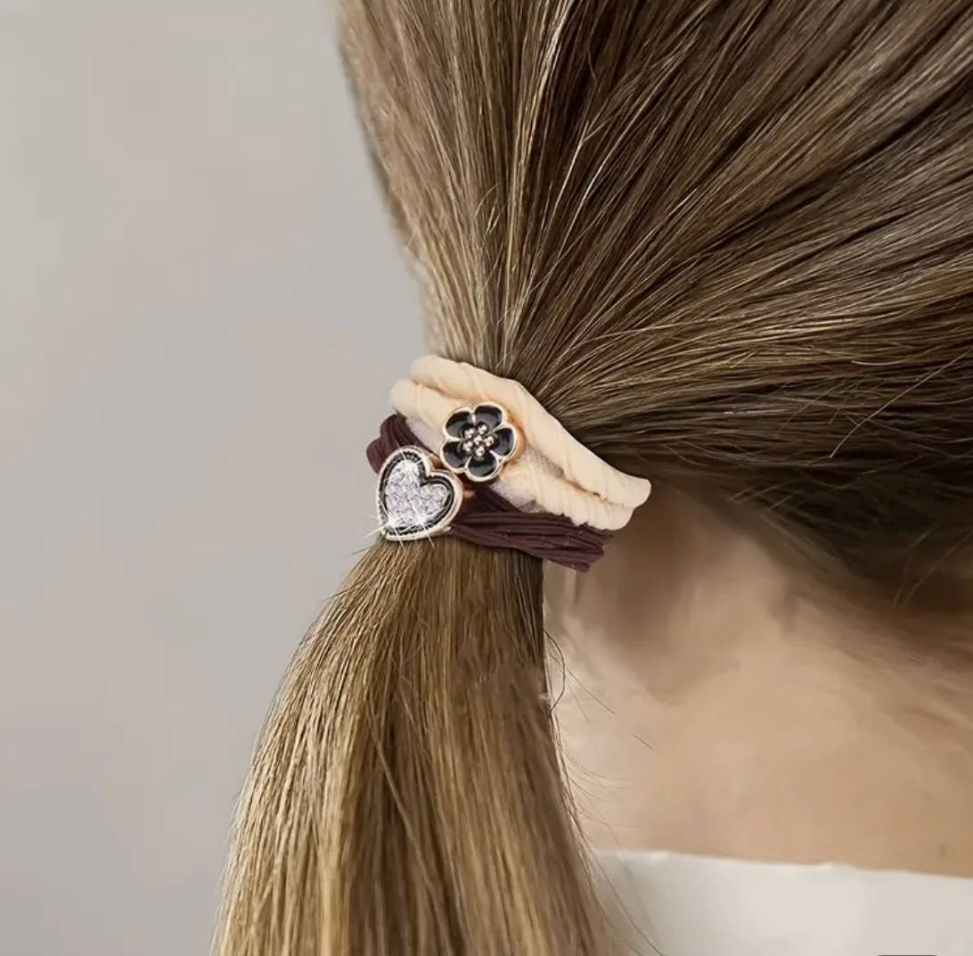 ACCESSORIES: Boho Hair Ties | Blue Charm