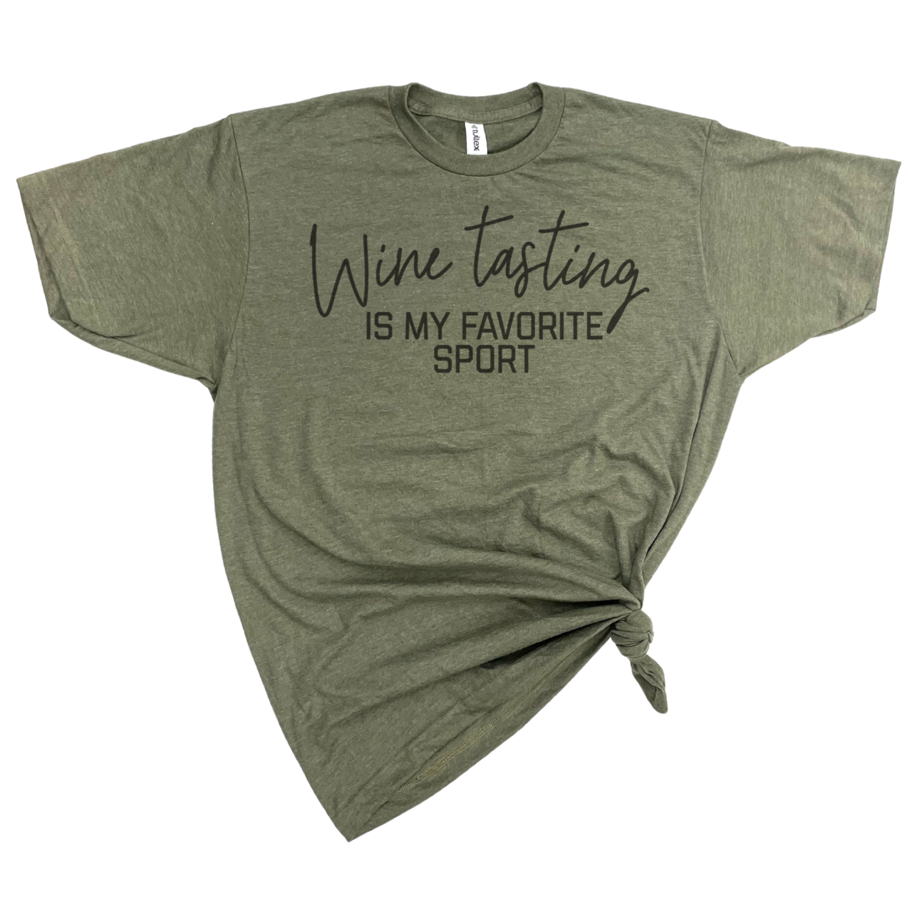 GRAPHIC TEE: WINE TASTING IS MY FAVORITE SPORT T-SHIRT