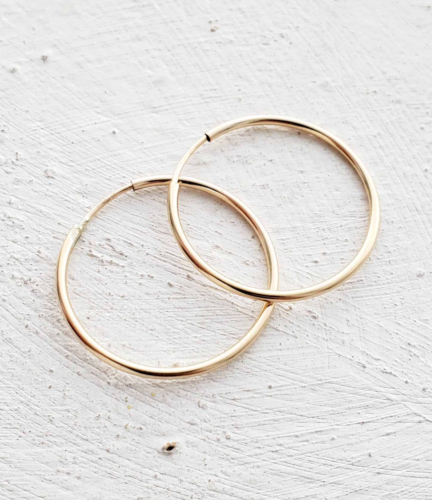 14K Gold-Filled Endless Hoops Earrings - 16 mm