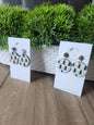 JEWELRY: Winter leather dangles