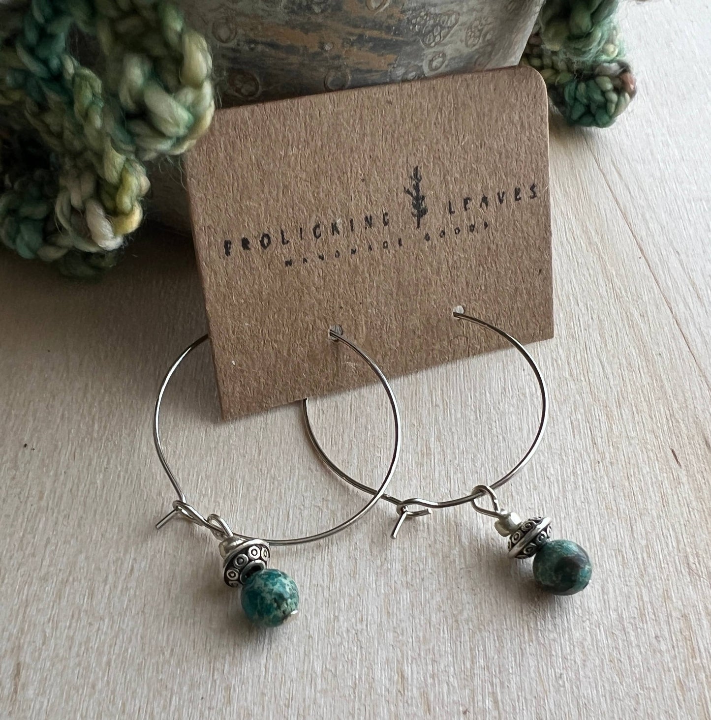 JEWELRY: Jasper Hoop Earrings