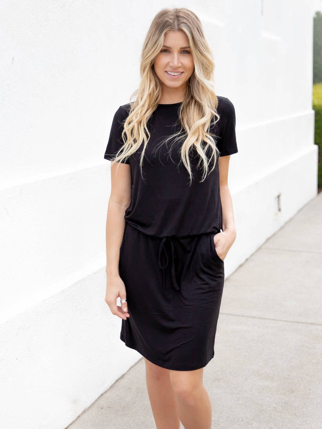 DRESS: Emi Tie Front Pocket Dress