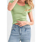 BASICS: ROUND NECK SHORT SLEEVE TOP