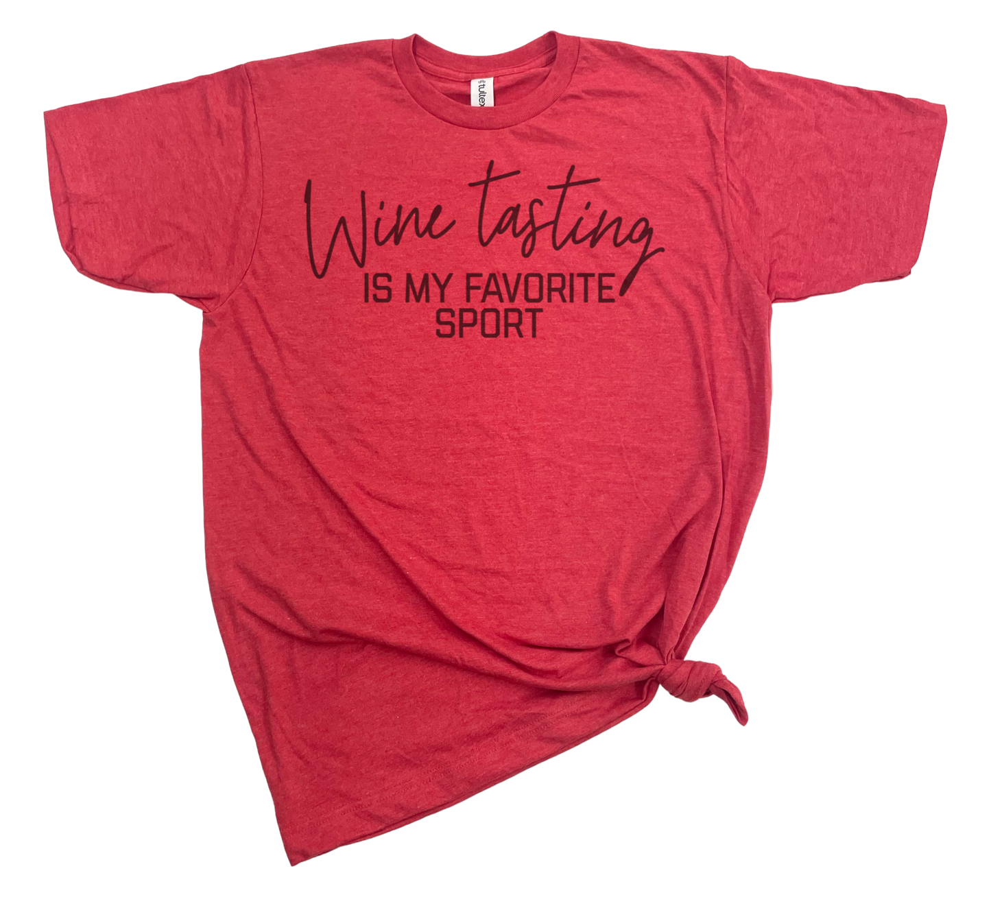 GRAPHIC TEE: WINE TASTING IS MY FAVORITE SPORT T-SHIRT