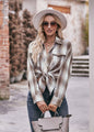 TOPS: Women's Autumn and Winter Casual Fashion Oversized Loose Plaid Shirt