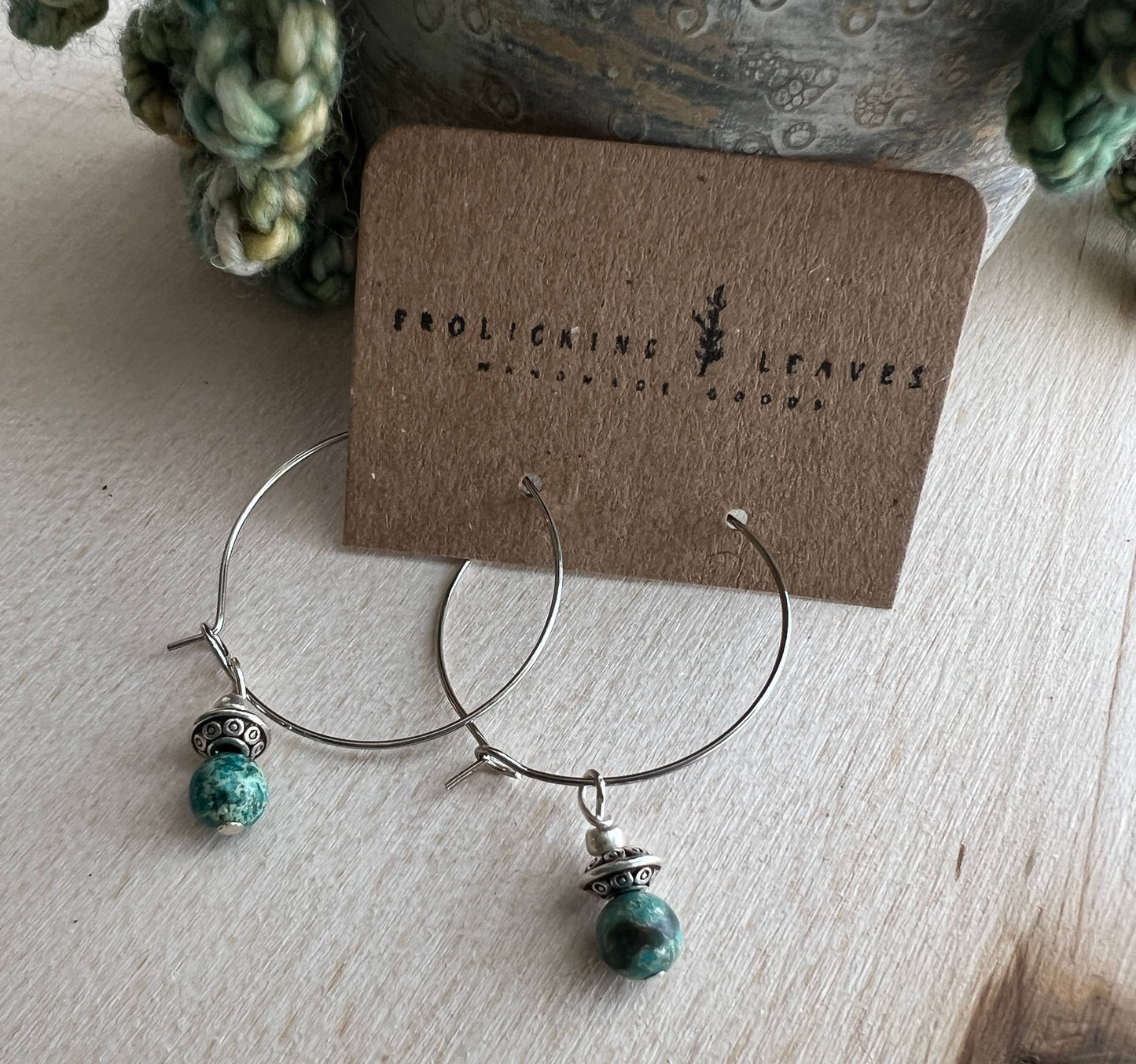 JEWELRY: Jasper Hoop Earrings