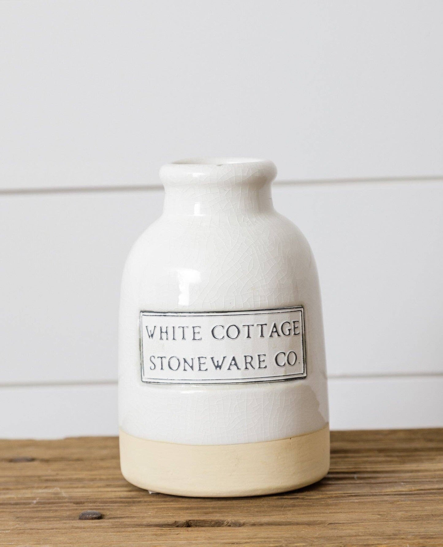 White Cottage Stoneware - Vase, Sm (PC)