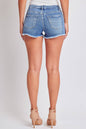 Junior Low Rise Fray Hem Denim Short