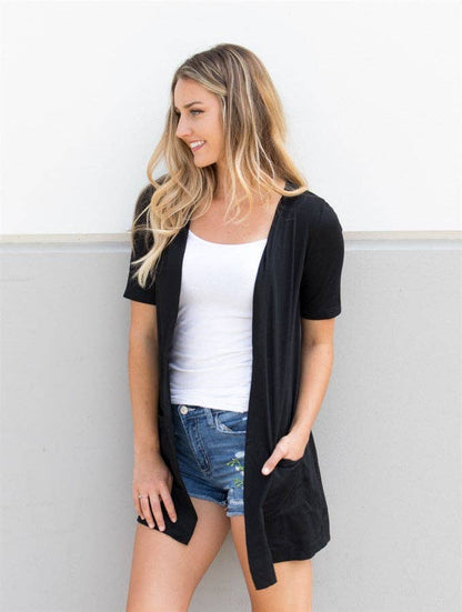Short Sleeve Perfect Boyfriend Cardigan