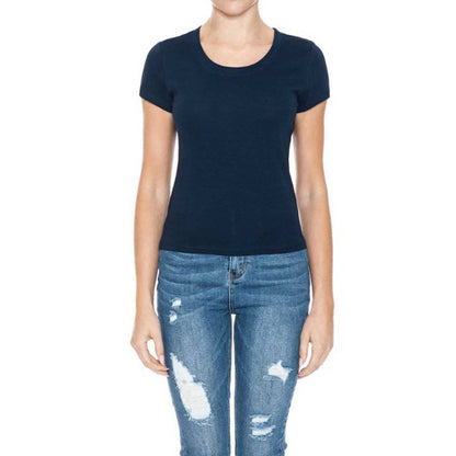 BASICS: ROUND NECK SHORT SLEEVE TOP