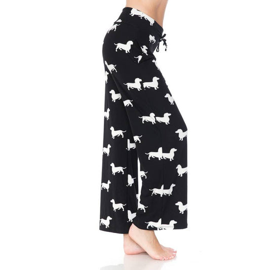 BASICS: Buttery Soft Print Pajama Pants with Drawstring