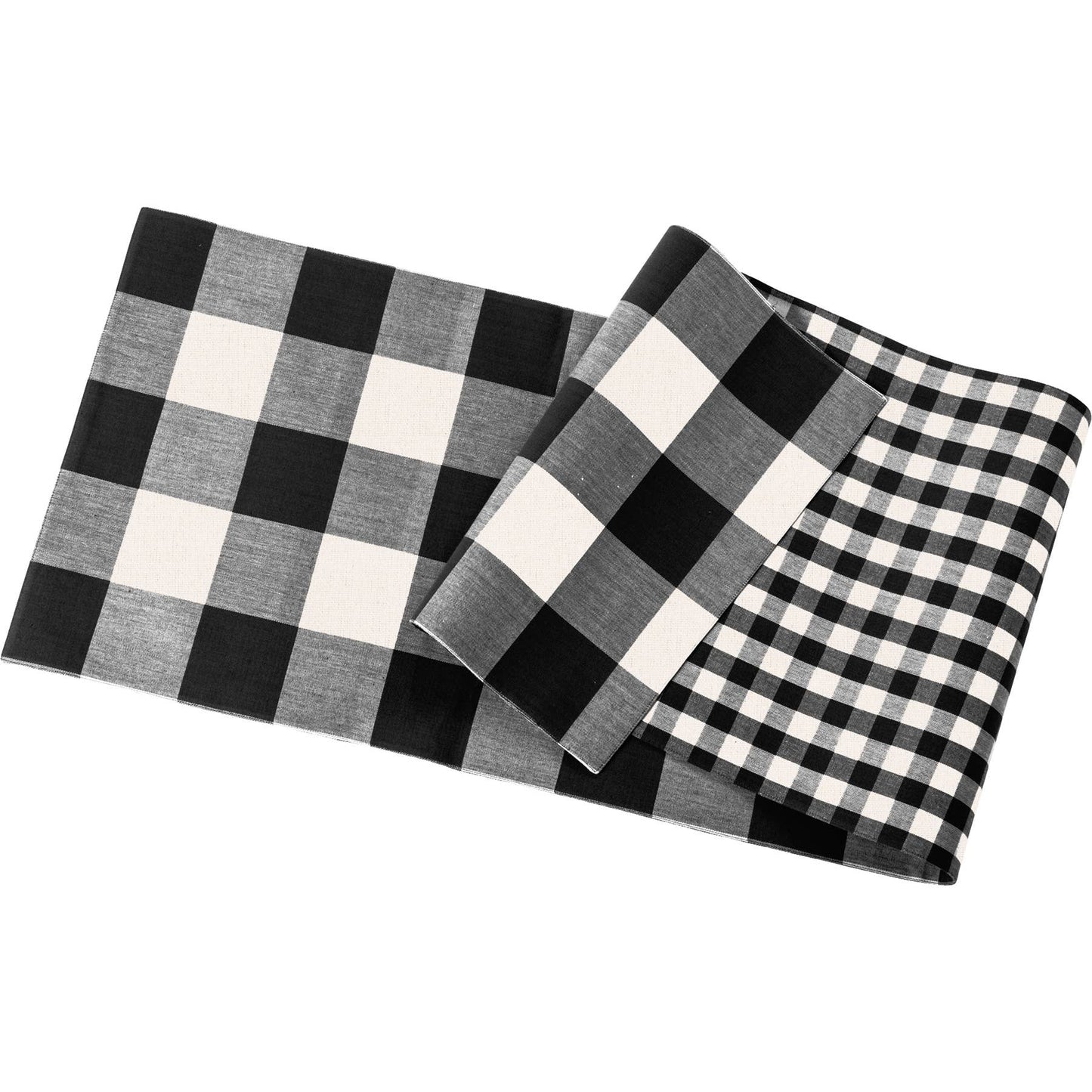 Black Buffalo Check Table Runner