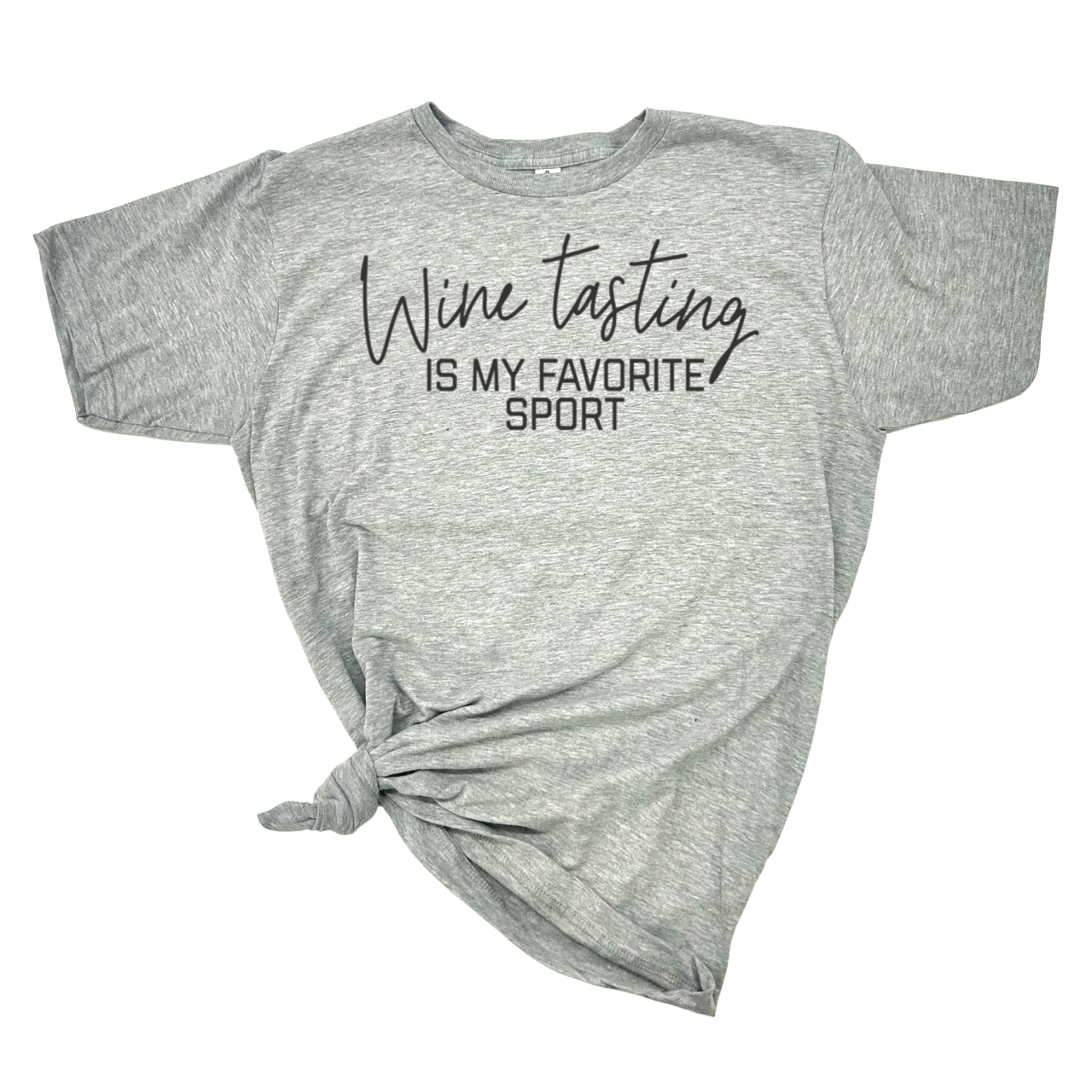 GRAPHIC TEE: WINE TASTING IS MY FAVORITE SPORT T-SHIRT