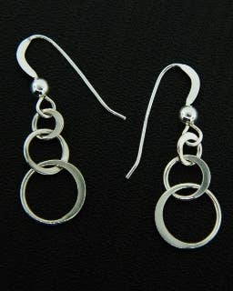 Silver Ringlet Earrings