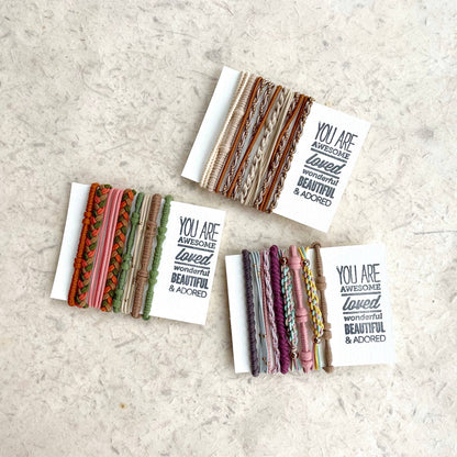Boho Hair Ties | Pink & Purple