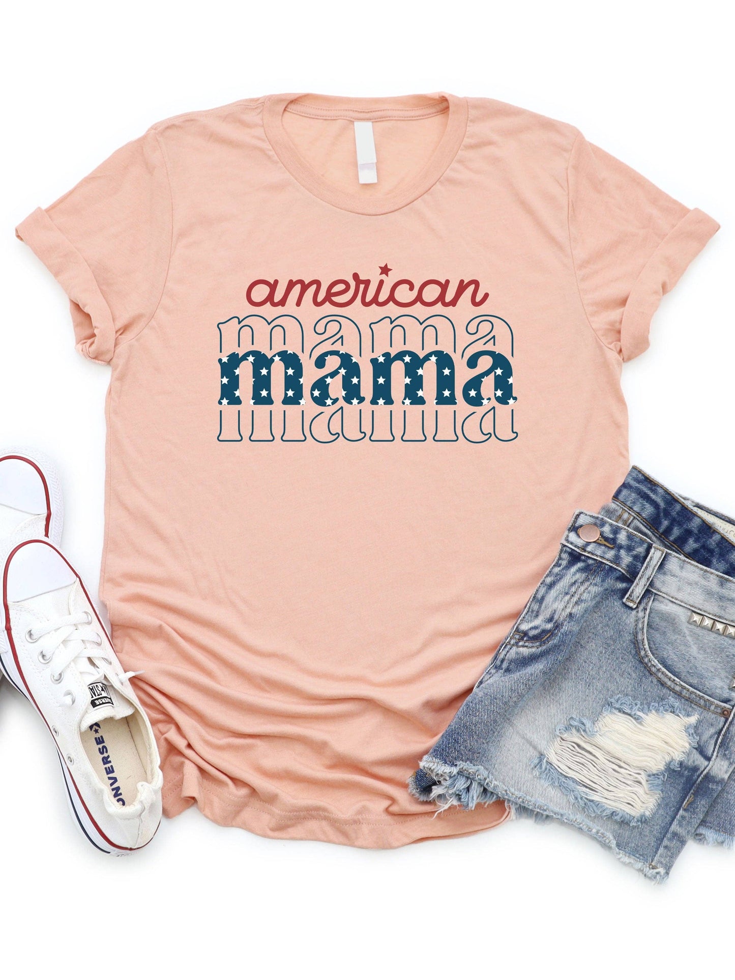 GRAPIC TEE: American Mama Graphic Tee