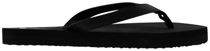 Soft Cushioned Footbed Flip Flop Thong Sandal - Black