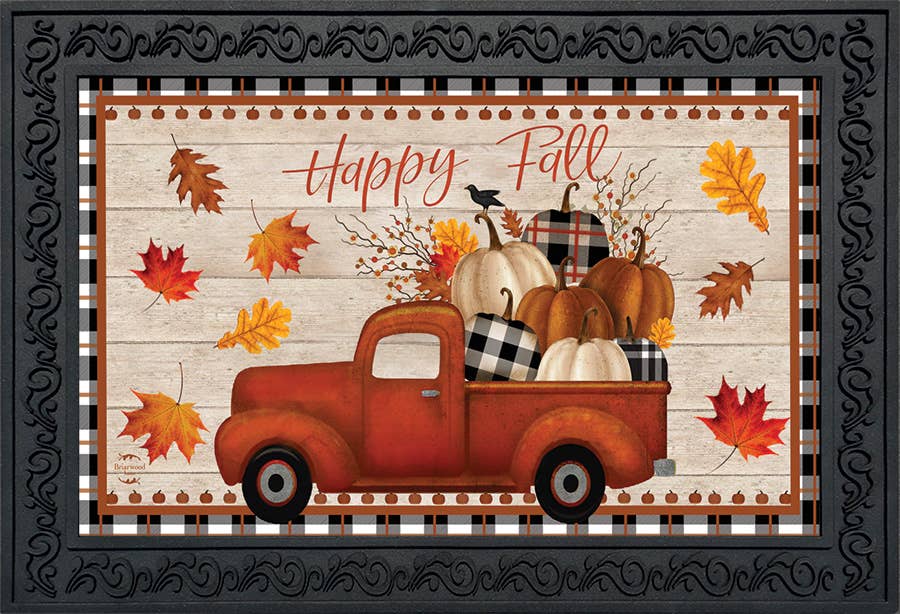 HOME: Happy Fall Pickup Truck Doormat