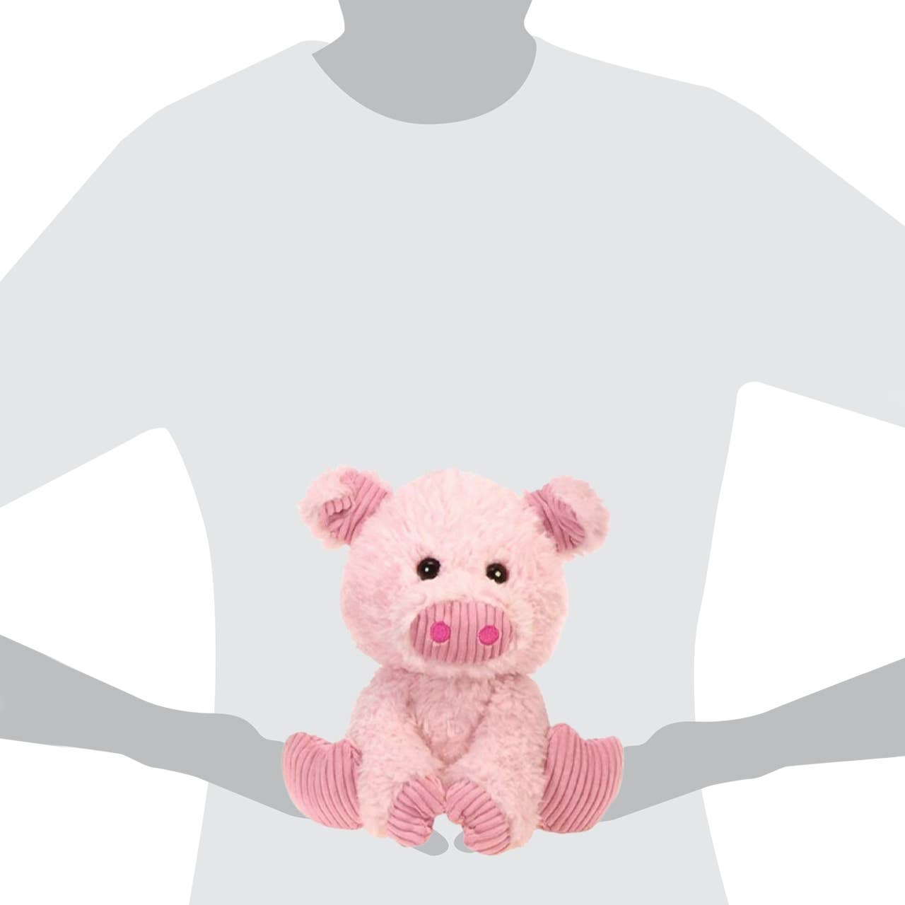 Scruffy Plush Animal - Pig