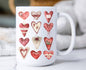 HOME: Valentine Coffee Mug Valentine Farmhouse Country Hearts 15 oz Coffee Mug