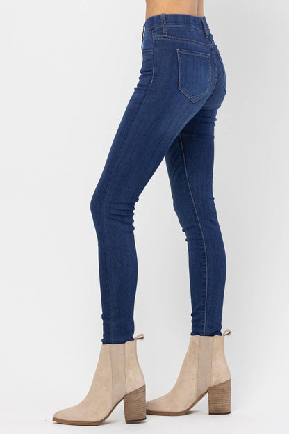 PLUS Jeans Jelly Mid Rise Pull On Skinny
