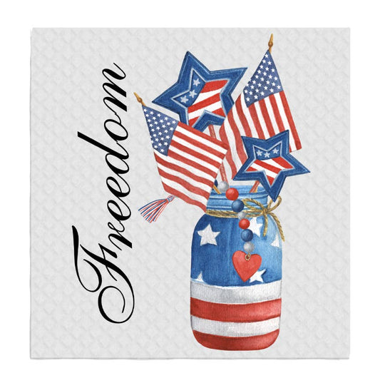 4th of July Patriotic USA SWEDISH DISH CLOTHS