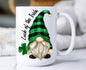 HOME: St Patricks Day Coffee Mug Gnome Lucky 15 oz Coffee Mug