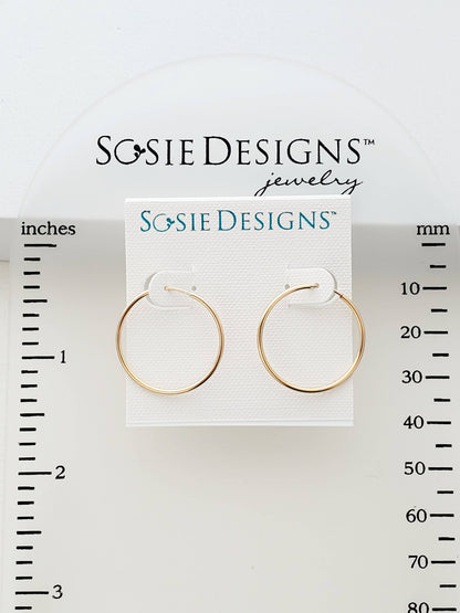 14K Gold-Filled Endless Hoops Earrings - 16 mm