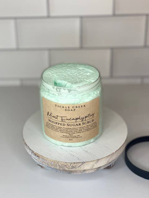 SKIN CARE: Mint Eucalyptus Whipped Sugar Scrub