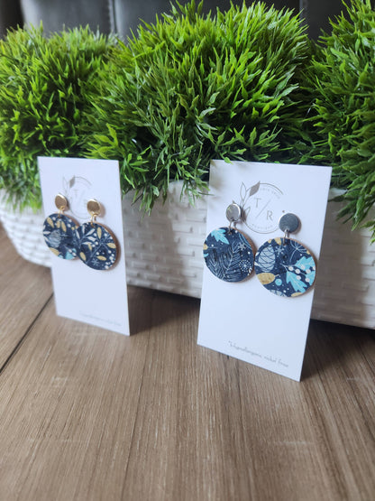 JEWELRY: Winter leather dangles