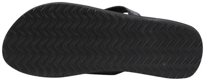 Soft Cushioned Footbed Flip Flop Thong Sandal - Black