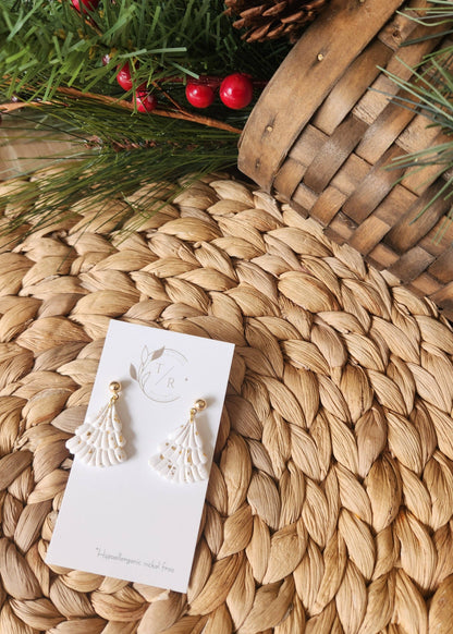 JEWELRY: Clay Christmas tree dangles