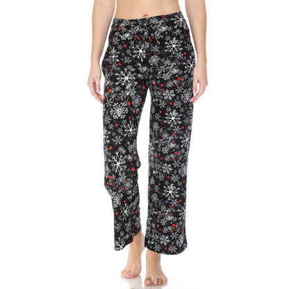 BASICS: Buttery Soft Print Pajama Pants with Drawstring