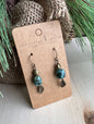 JEWELRY: African Turquoise Leaf Earrings