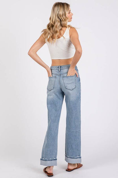 JEANS: SUPER SOFT TOUCH LOW RISE COMFORT BAGGY STRAIGHT