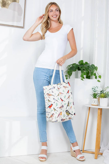 ACCESSORIES: BAG Bird  Canvas Tote Bag