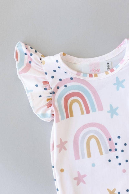 Over the Rainbow Flutter Bodysuit